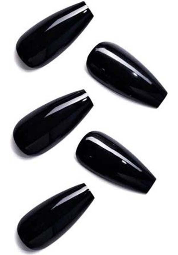 Black Pool | PRESS ON NAILS - Beserk - accessories, all, black, clickfrenzy15-2023, coffin, coffin shape, cosmetics, discountapp, fake nails, false nails, fp, GL15082022, glossy, googleshopping, gothic accessories, halloween nail, halloween nails, ladies accessories, nail, nail accessories, nail art, nail artist, nails, R180922, sep22, Sept, witch, witchy