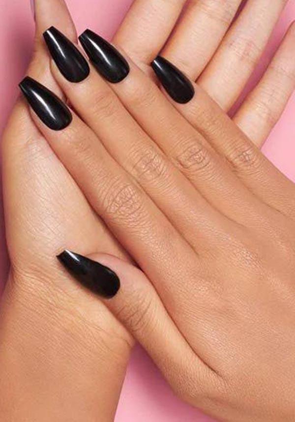 Black Pool | PRESS ON NAILS - Beserk - accessories, all, black, clickfrenzy15-2023, coffin, coffin shape, cosmetics, discountapp, fake nails, false nails, fp, GL15082022, glossy, googleshopping, gothic accessories, halloween nail, halloween nails, ladies accessories, nail, nail accessories, nail art, nail artist, nails, R180922, sep22, Sept, witch, witchy