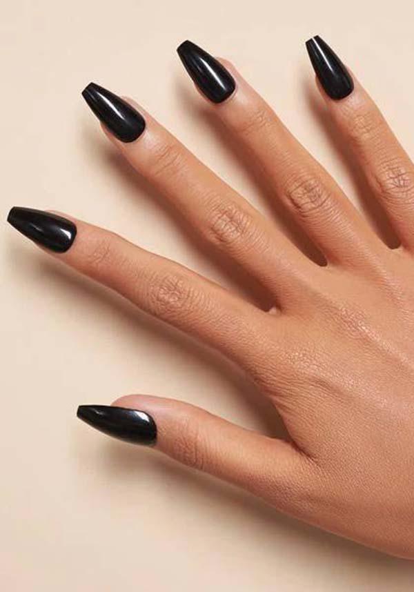 Black Pool | PRESS ON NAILS - Beserk - accessories, all, black, clickfrenzy15-2023, coffin, coffin shape, cosmetics, discountapp, fake nails, false nails, fp, GL15082022, glossy, googleshopping, gothic accessories, halloween nail, halloween nails, ladies accessories, nail, nail accessories, nail art, nail artist, nails, R180922, sep22, Sept, witch, witchy