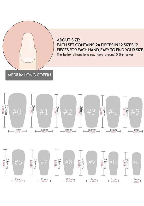 Black Pool | PRESS ON NAILS - Beserk - accessories, all, black, clickfrenzy15-2023, coffin, coffin shape, cosmetics, discountapp, fake nails, false nails, fp, GL15082022, glossy, googleshopping, gothic accessories, halloween nail, halloween nails, ladies accessories, nail, nail accessories, nail art, nail artist, nails, R180922, sep22, Sept, witch, witchy
