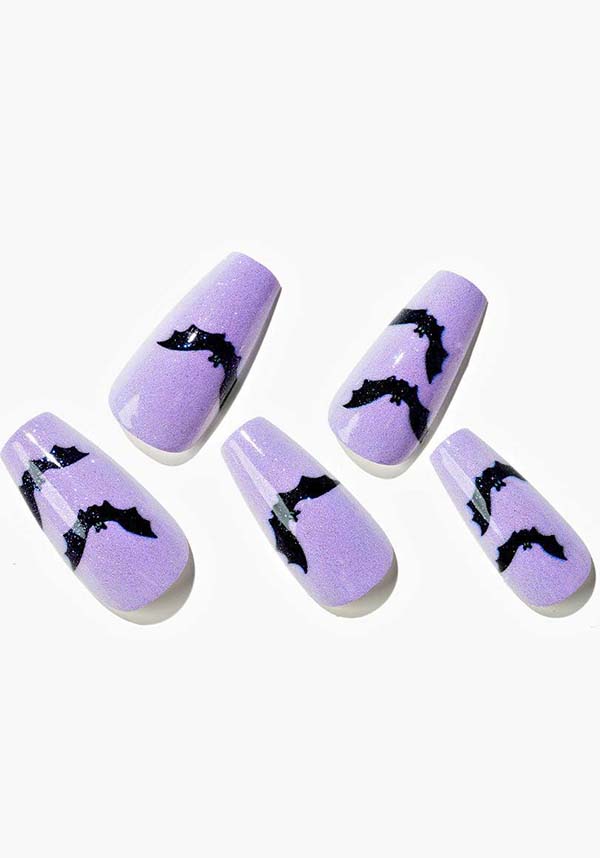 Flying Bats/Coffin | PRESS ON NAILS