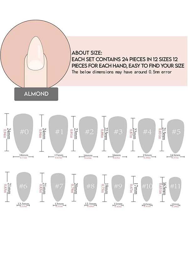 Goth Black | PRESS ON NAILS - Beserk - accessories, all, almond shape, black, clickfrenzy15-2023, cosmetics, discountapp, fake nails, false nails, fp, GL15082022, googleshopping, goth, gothic accessories, halloween nail, halloween nails, ladies accessories, matte, nail, nail accessories, nail art, nail artist, nails, press on, R180922, sep22, Sept, witch, witchy