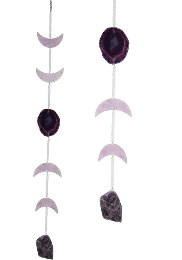Amethyst Moon Phase | HANGER | GOTHIC GIFTS HOME ADDITIONS Amethyst Moon Phase | HANGER | GOTHIC GIFTS HOME ADDITIONS