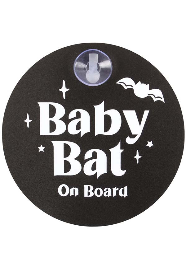 Baby Bat on Board | WINDOW SIGN