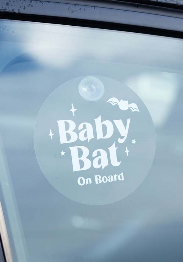 Baby Bat on Board | WINDOW SIGN