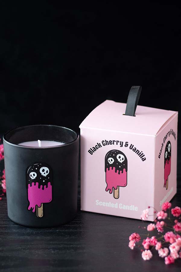 Black Cherry & Vanilla Scented | CANDLE