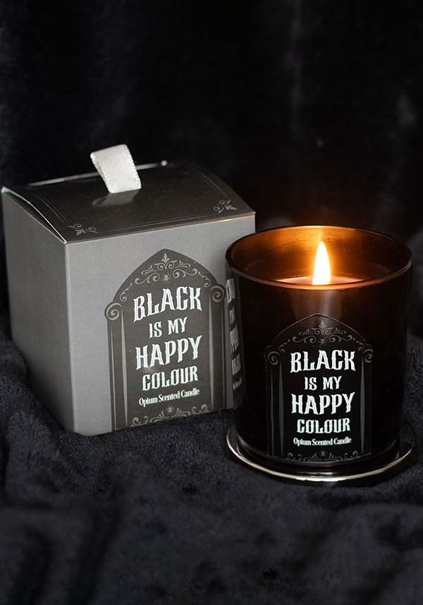 Black is My Happy Colour Candle