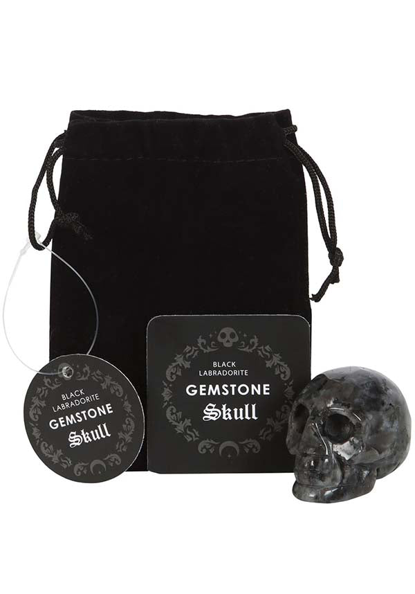 Black Labradorite | CRYSTAL SKULL*