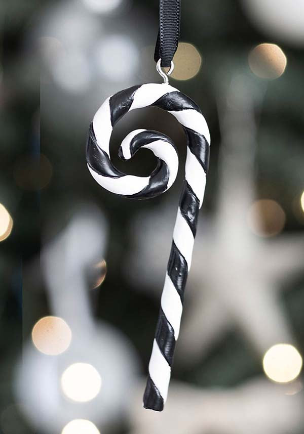 Candy Cane [Black/White] | HANGING ORNAMENT
