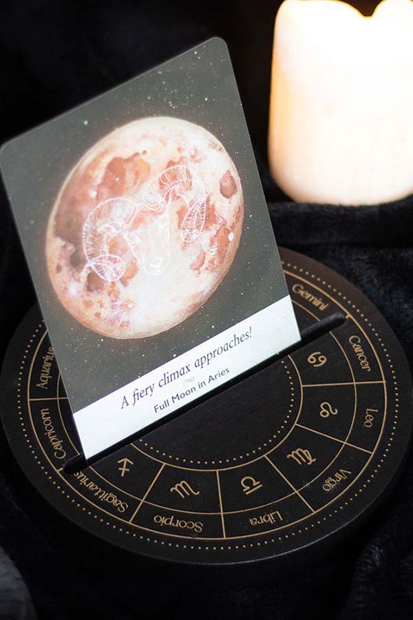 Black Zodiac: Wooden | TAROT CARD STAND