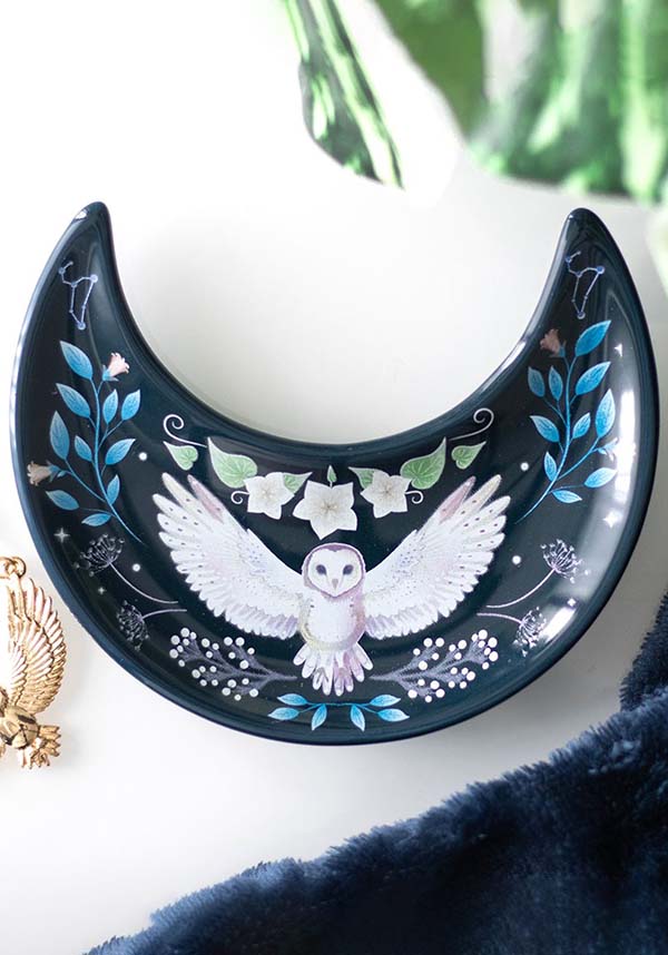 Crescent Moon Owl | TRINKET DISH