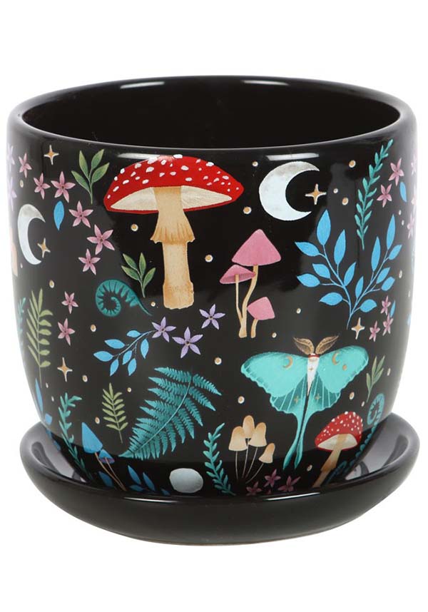 Dark Forest Print Ceramic | PLANT POT