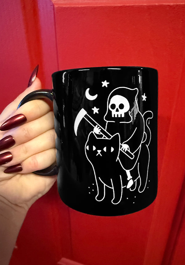 Death Rides A Black Cat | MUG