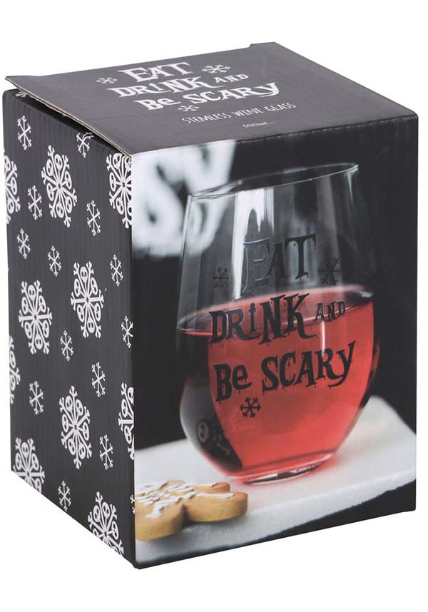 Eat, Drink &amp; Be Scary | STEMLESS GLASS