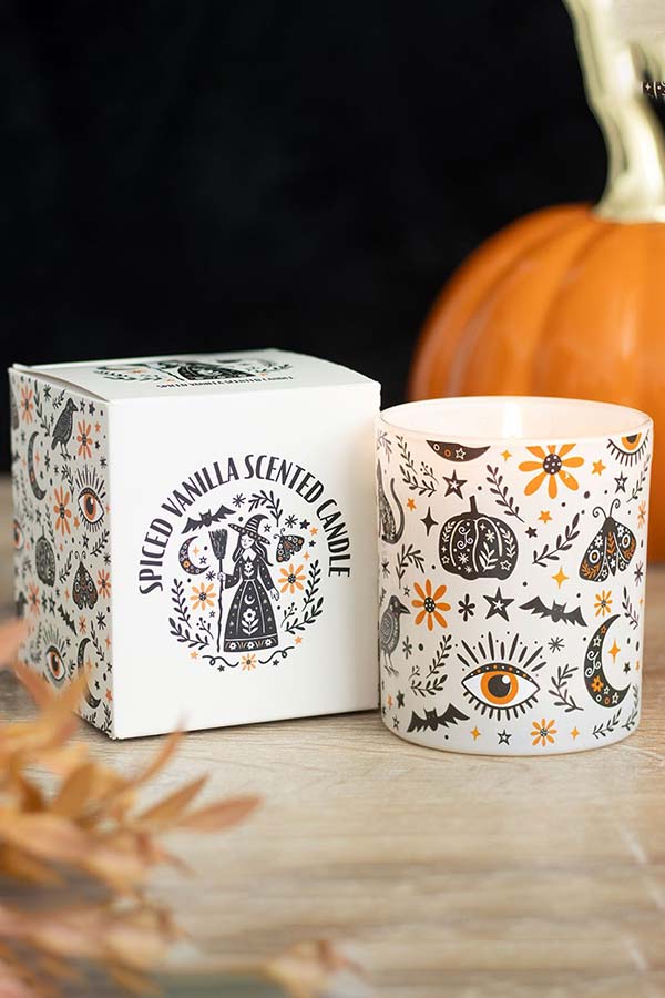 Frightful Folk Print Spiced Vanilla Scented | CANDLE