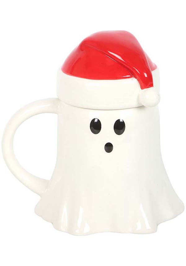 Ghost Shaped [With Santa Hat Lid] | MUG
