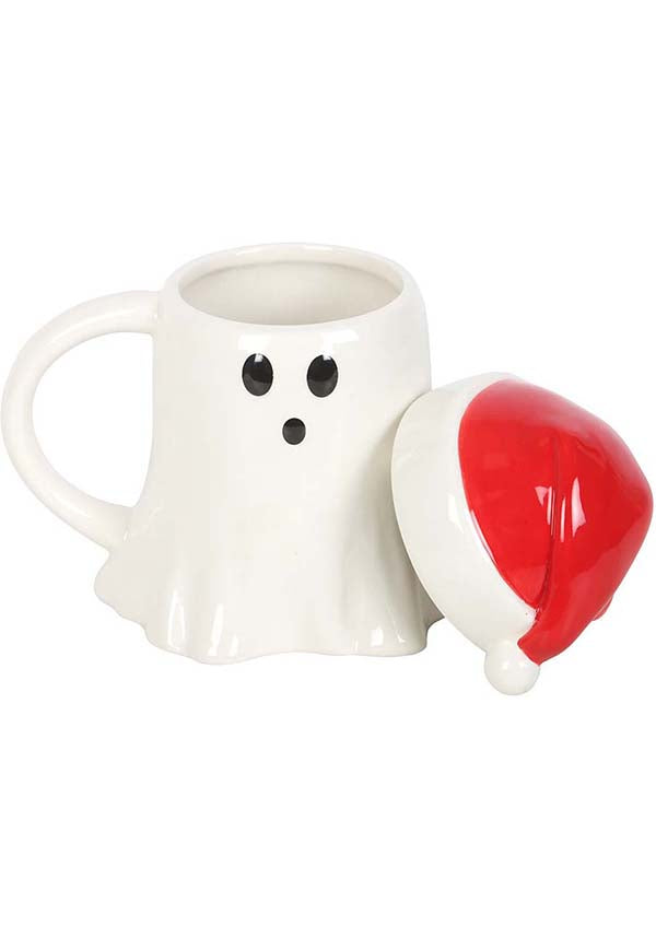 Ghost Shaped [With Santa Hat Lid] | MUG