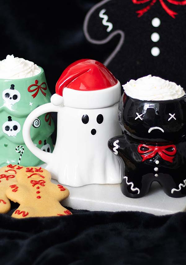 Ghost Shaped [With Santa Hat Lid] | MUG