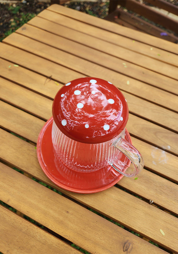 Gothic Gifts Glass Mushroom - Lifestyle Shot