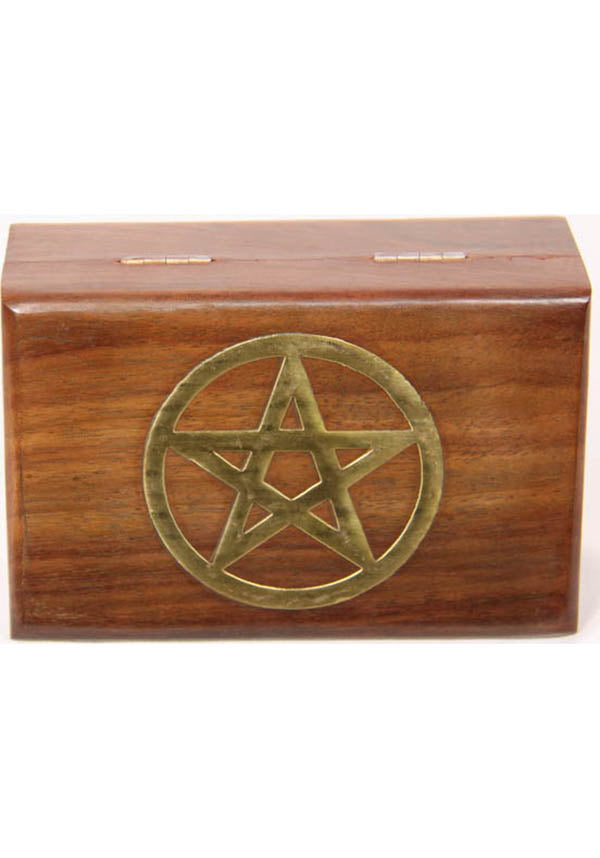 Gold Pentagram | WOODEN TRINKET BOX