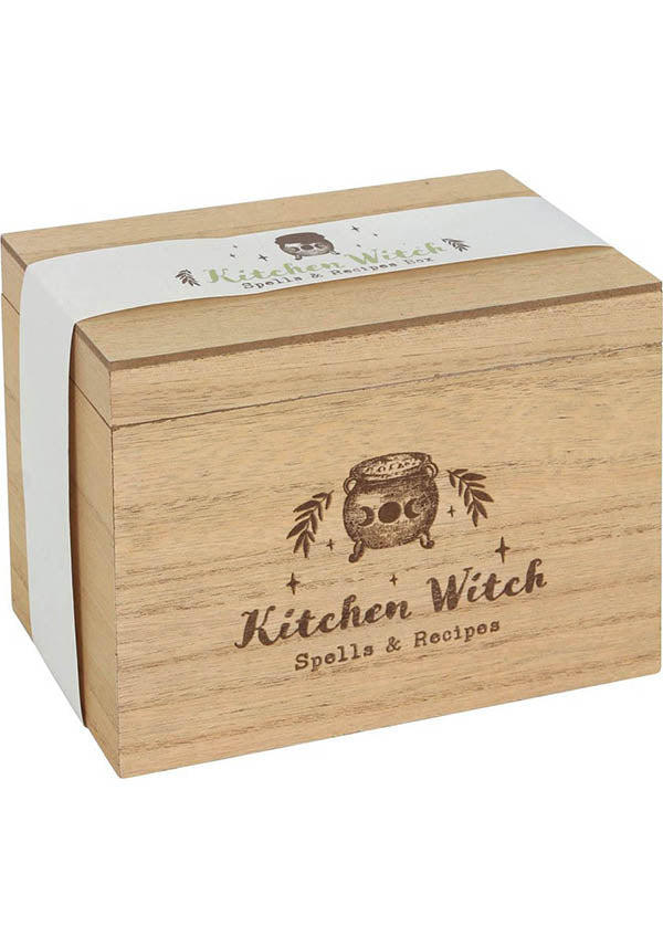 Kitchen Witch | WOODEN RECIPE BOX