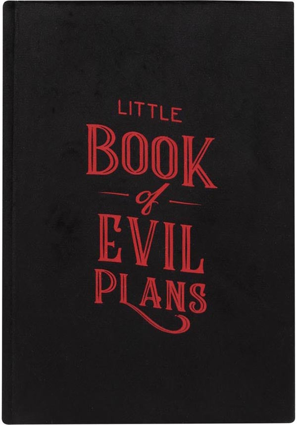 Little Book Of Evil Plans [Velvet] | A5 NOTEBOOK