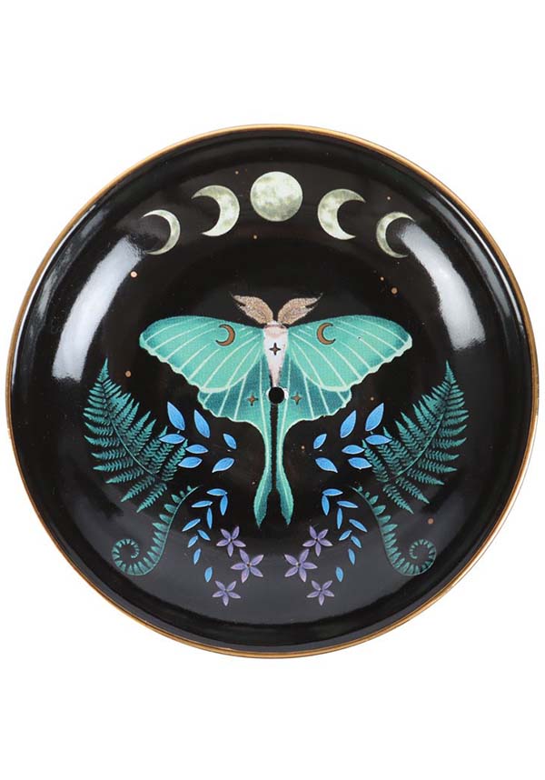 GOTHIC GIFTS Luna Moth | INCENSE PLATE - Detail 2