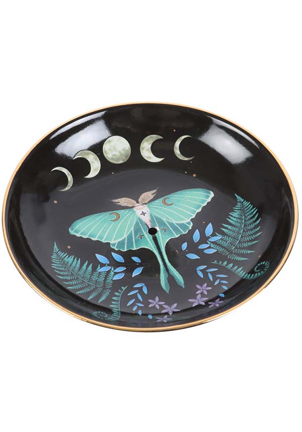 GOTHIC GIFTS Luna Moth | INCENSE PLATE - Detail 3