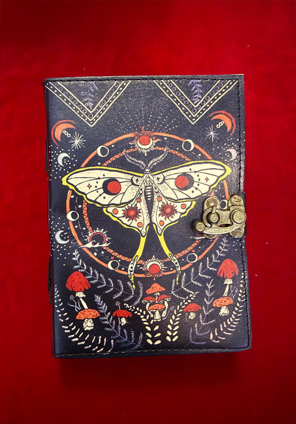 GOTHIC GIFTS Mushroom Moth | LEATHER JOURNAL - Detail 4