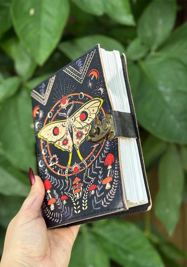 GOTHIC GIFTS Mushroom Moth | LEATHER JOURNAL - Detail 3