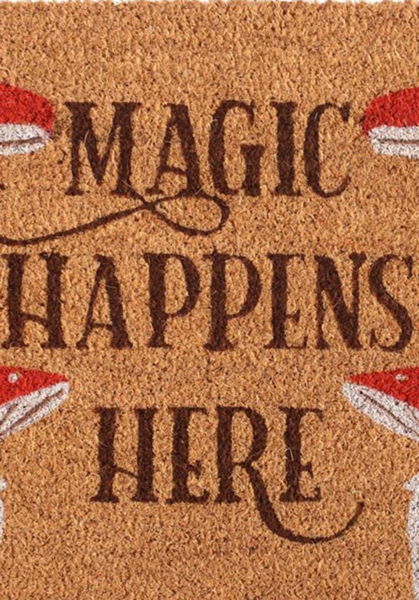 Magic Happens Here Mushroom | DOORMAT