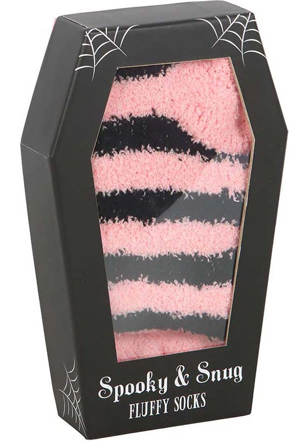 Striped [Pink/Black] | SOCKS [COFFIN GIFT BOX]