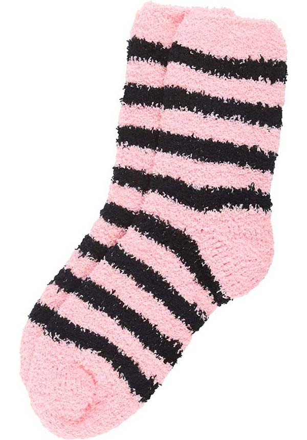 Striped [Pink/Black] | SOCKS [COFFIN GIFT BOX]