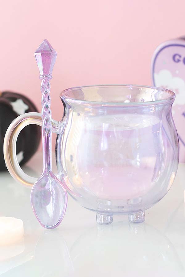Purple Double Walled Glass Cauldron | MUG