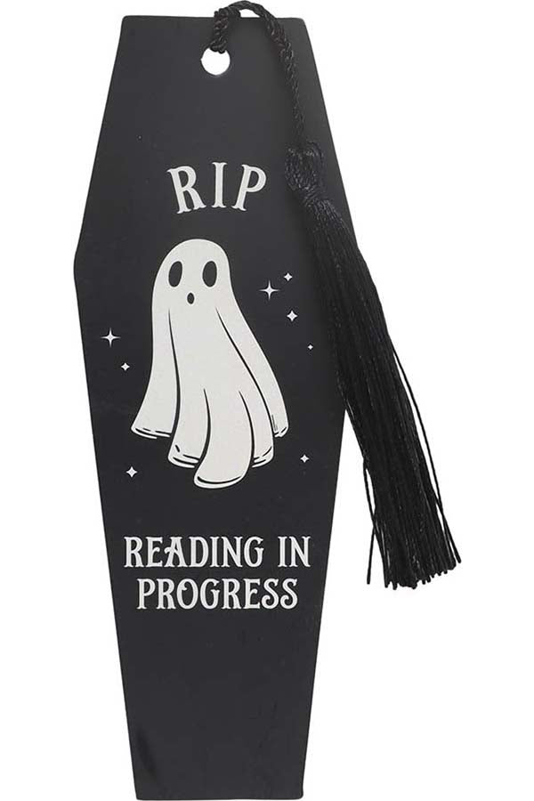 Rip Reading In Progress Coffin | BOOKMARK