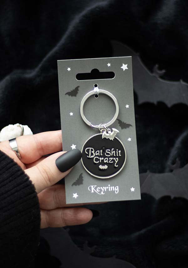 Round Bat Shit Crazy | KEYRING