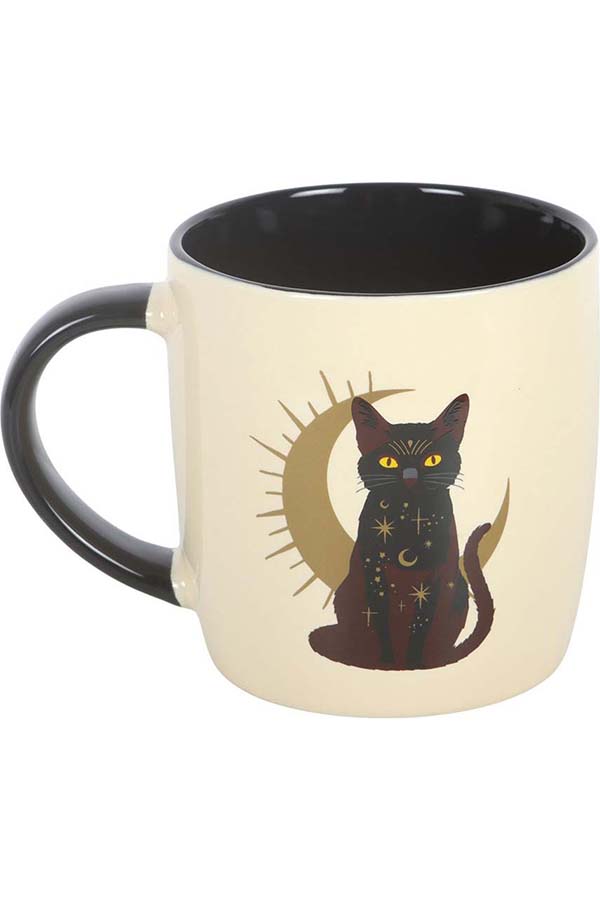 Sitting Magick Black Cat | MUG