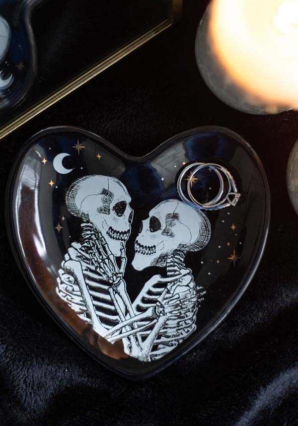 Skeleton Couple Heart | TRINKET DISH