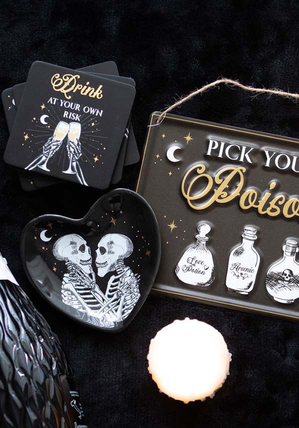 Skeleton Couple Heart | TRINKET DISH