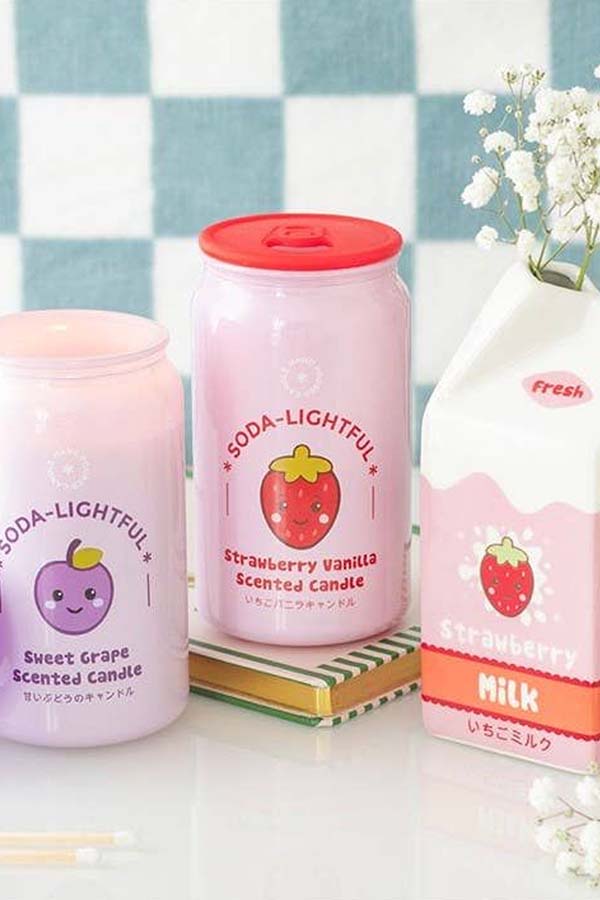 Soda-lightful [Strawberry Vanilla] | CANDLE