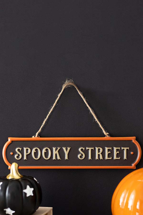 Spooky Street Hanging | METAL SIGN