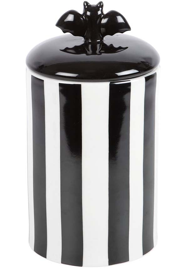 GOTHIC GIFTS Striped Bat | STORAGE JAR - Detail 2