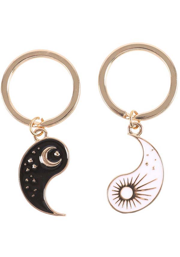 GOTHIC GIFTS Yin Yang Best Friend | KEYRINGS - Back