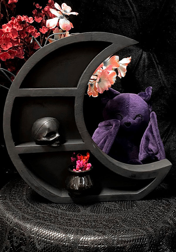 Moon Crescent [Large] Wooden | WALL SHELF