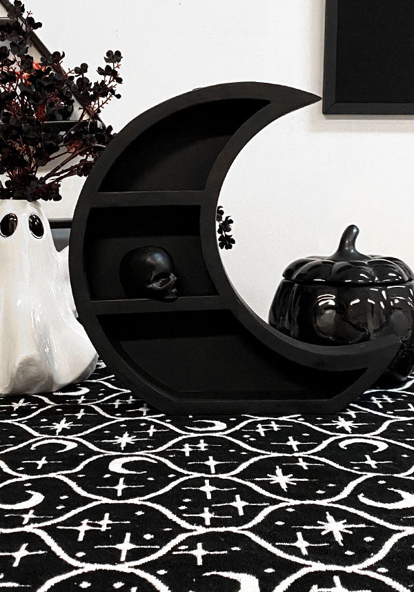 Moon Crescent [Large] Wooden | WALL SHELF