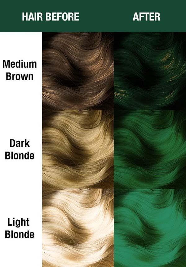 Green Envy | CLASSIC COLOUR - Beserk - 420sale, all, clickfrenzy15-2023, cosmetics, cpgstinc, discountapp, dye, ebaymp, fp, goth, green, hair, hair colour, hair dye, hair green, labelvegan, manic panic, manic panic hair, vegan
