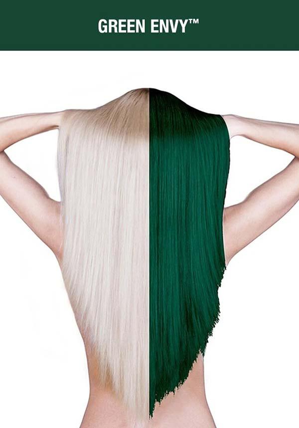 Green Envy | CLASSIC COLOUR - Beserk - 420sale, all, clickfrenzy15-2023, cosmetics, cpgstinc, discountapp, dye, ebaymp, fp, goth, green, hair, hair colour, hair dye, hair green, labelvegan, manic panic, manic panic hair, vegan