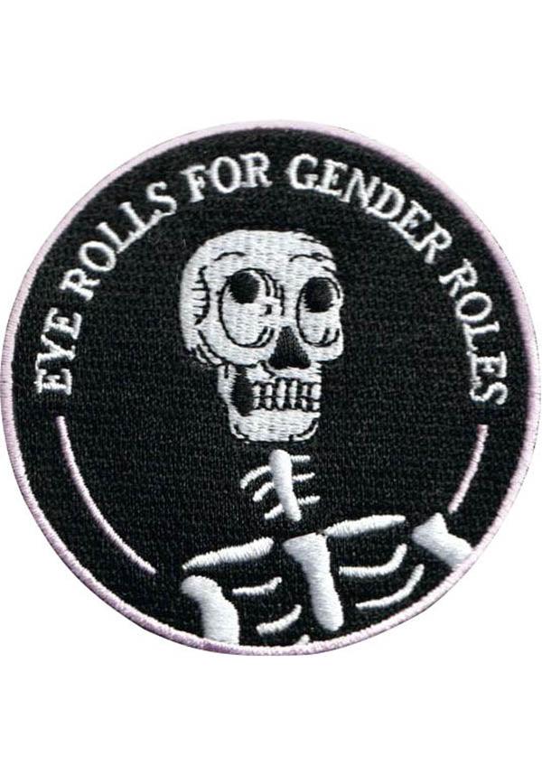 Eye Rolls | PATCH - Beserk - accessories, all, all ladies, black, clickfrenzy15-2023, discountapp, fp, gift, gift idea, gift ideas, gifts, goth, gothic, gothic accessories, gothic gifts, GT48585, ladies, ladies accessories, mens, mens accessories, mens gift, mens gifts, patch, R120921, sep21, skeleton, skull