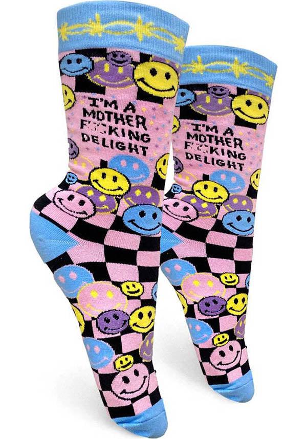 Mother F*cking Delight | CREW SOCKS - Beserk - all, all clothing, all ladies clothing, clickfrenzy15-2023, clothing, crew socks, discountapp, FIBB11, fp, fuck, fucking, gift, gift idea, gift ideas, gift socks, gifts, gifts socks, hosiery and socks, jun22, ladies clothing, ladies socks, mens, mens clothing, mens socks, mens underwear and socks, R050622, repriced15072022, smile, smiley, sock, socks, winter, winter clothing, winter wear