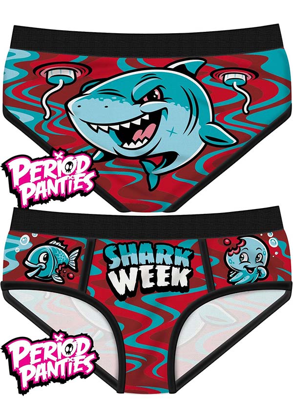 Harebrained Period Panties - Shark Week Panties - Buy Online Australia